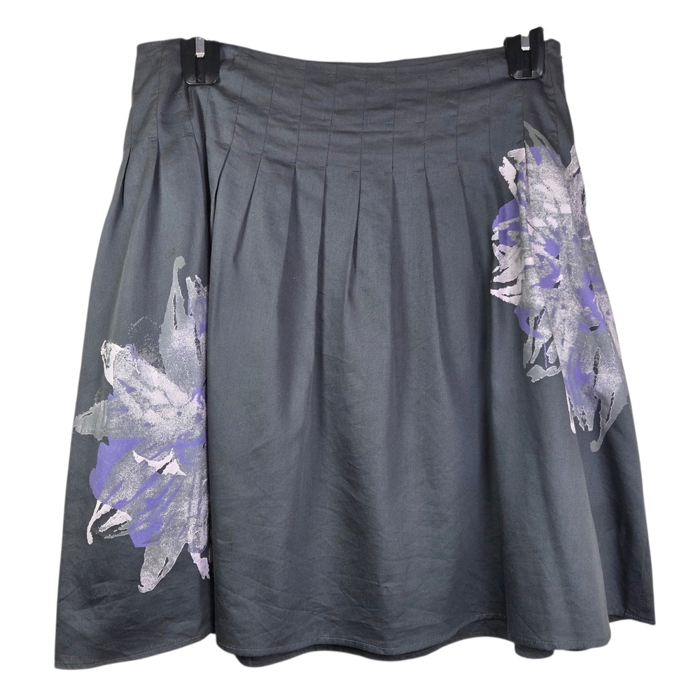 Mexx Gray and Purple A-Line Skirt Size L - Picture 2 of 4